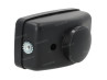Koplamp vierkant 142mm zwart GUIA met geel glas Koplamp vierkant 142mm zwart GUIA met geel glas